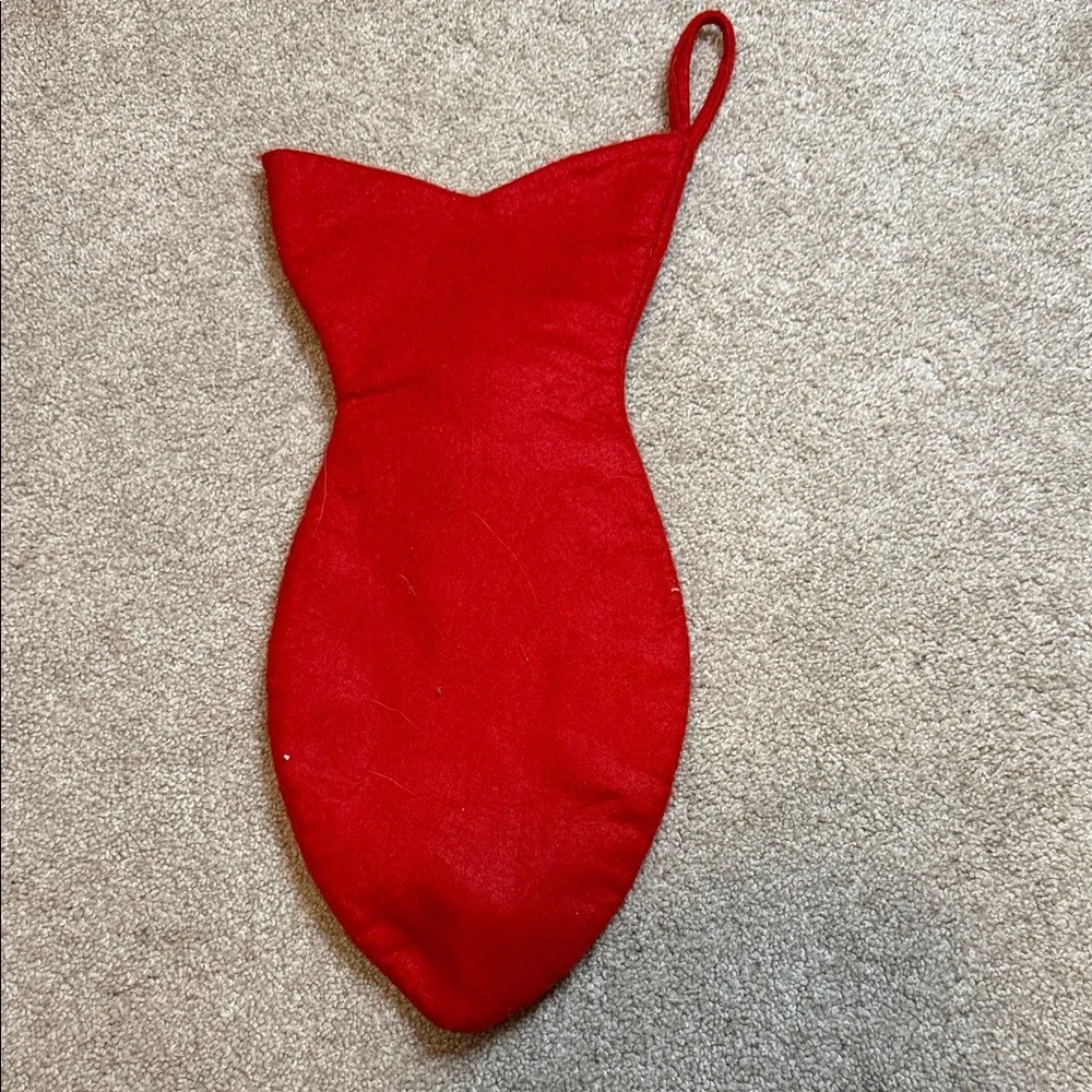 Festive Cat Christmas Stocking - Red and Green